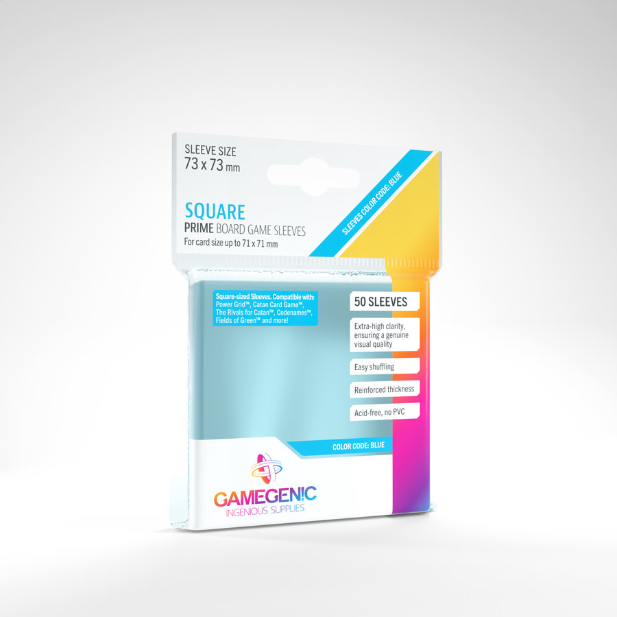 Gamegenic - Prime Board Game Sleeves - Square 50 Count